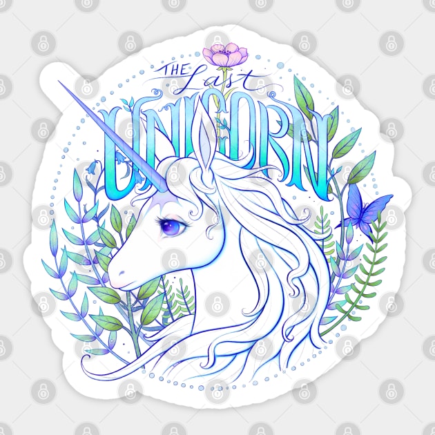 The Last Unicorn Sticker by LEvans